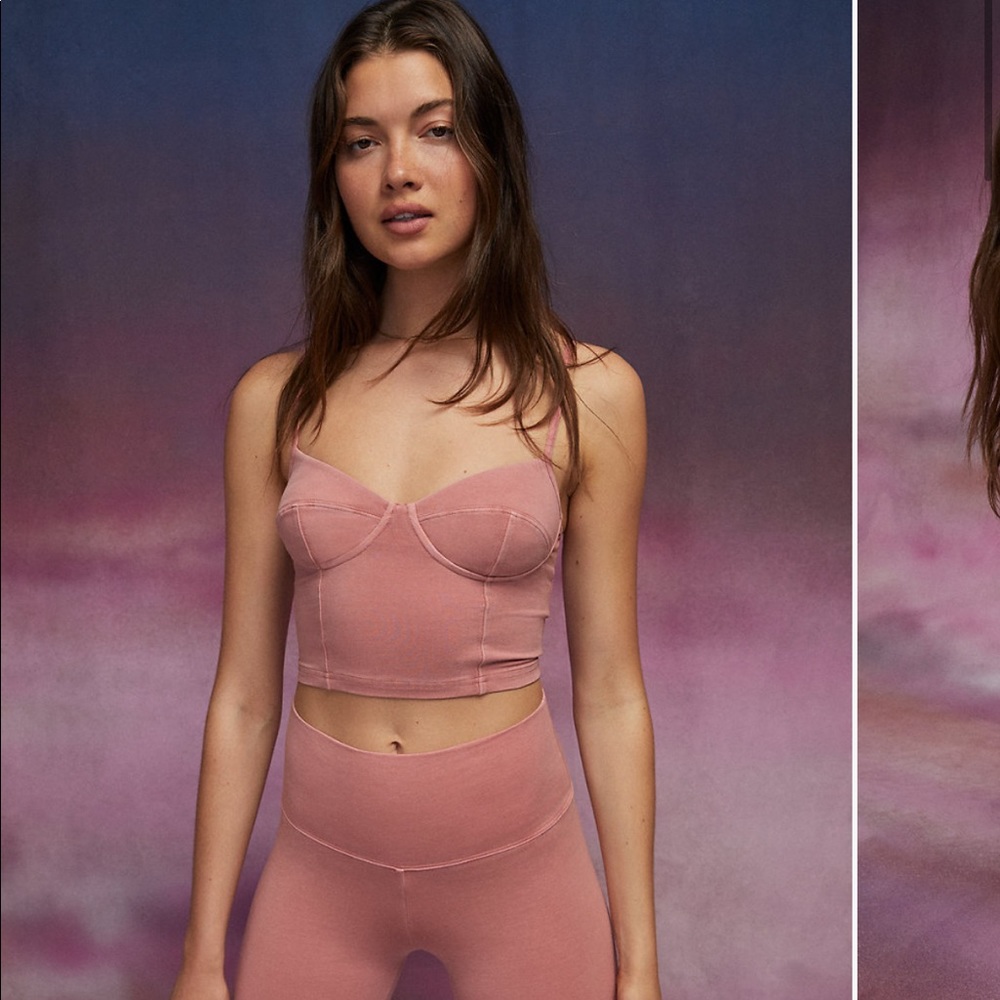 Aritzia 90s Claudia bustier Gd Guava pink XS NWT